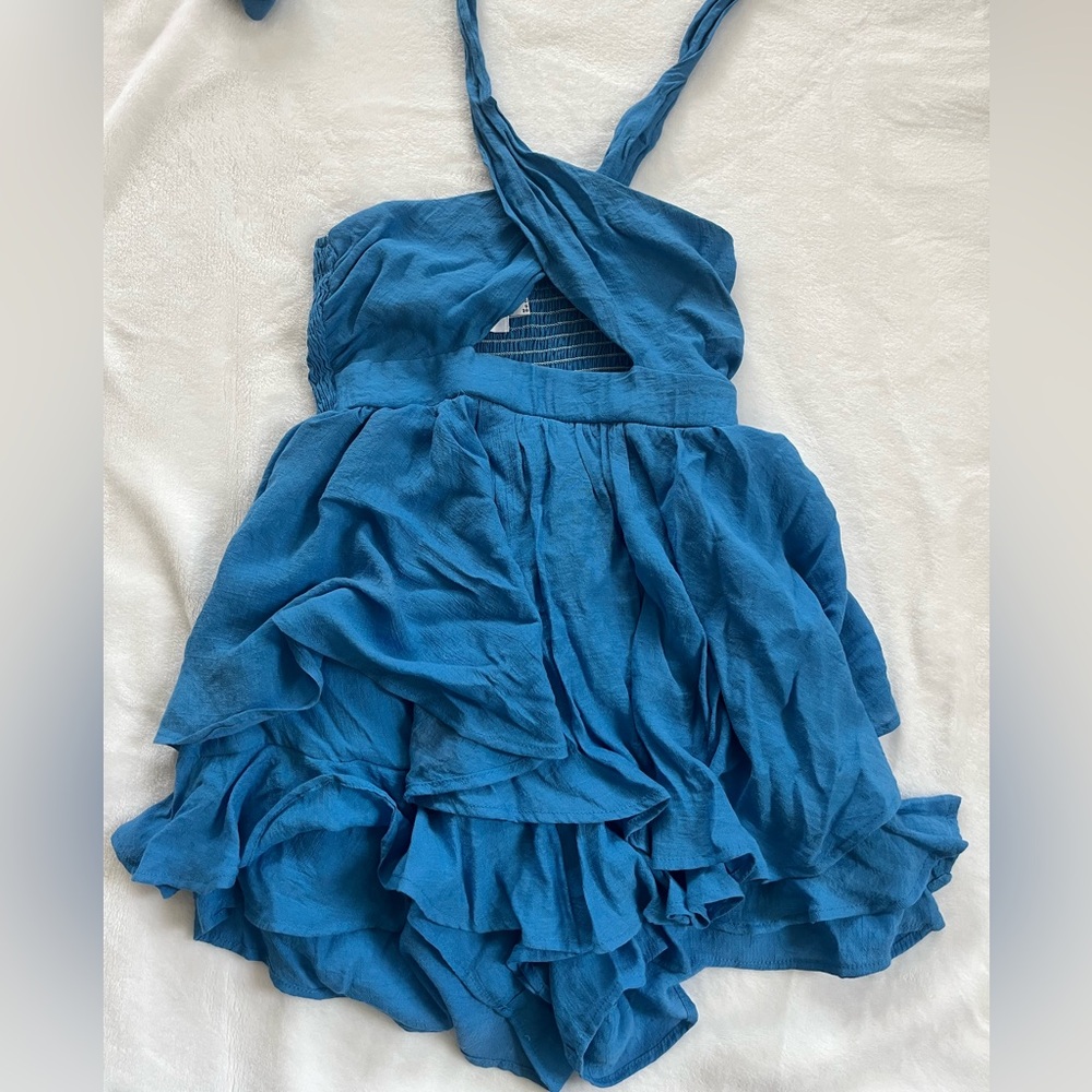 Blue Princess Polly Romper